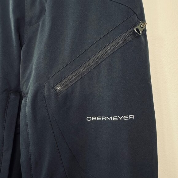 OBERMEYER Teen Enforcer Ski Pants Boys M 10-12 Medium Black Snowboarding Pant - Picture 4 of 13